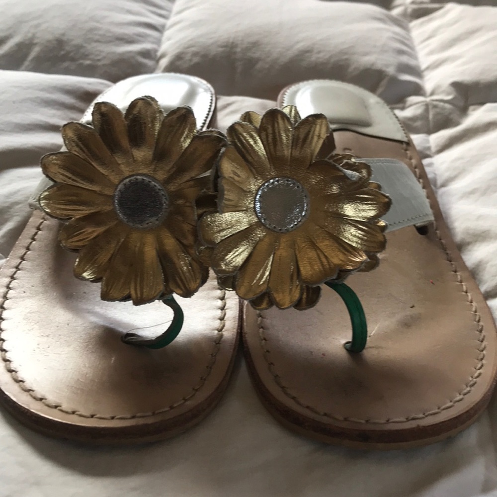 Jack Rogers sunflower sandals